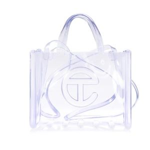 Telfar x Melissa Medium Clear Jelly Shopper Tote Purse